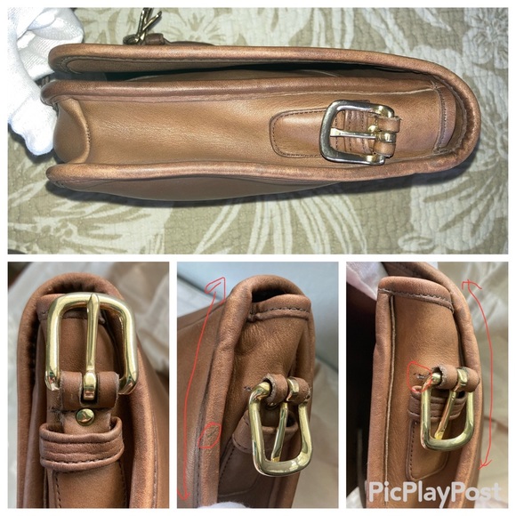 Vintage 70’s NYC Coach Saddle Pouch Large # 9585 in Saddle Brown - Picture 12 of 16